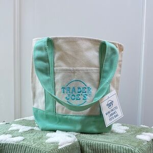 Mint Green Canvas Tote Bag Trader Joe’s viral